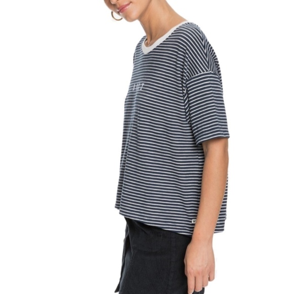 NWT Roxy Infinity Is Beautiful B Striped T-Shirt - S - Picture 9 of 16